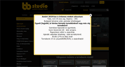 Desktop Screenshot of bbstudio.hu